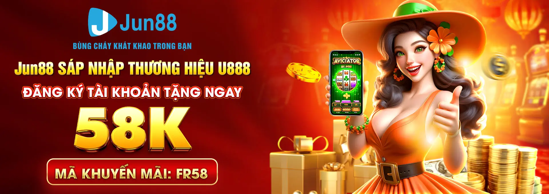 Đăng ký tài khoản tặng ngay 58k